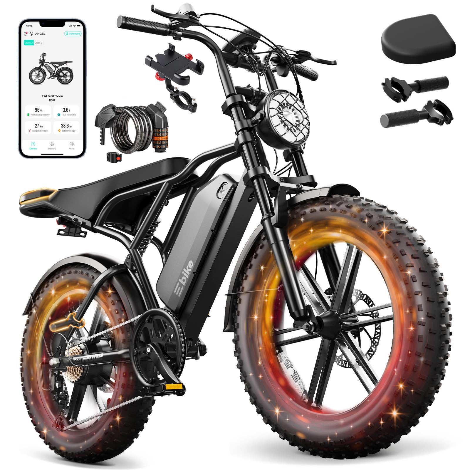 48V 1500W Rear Hub Motor With Battery - LIMITE – akumulator litowy 48 V,