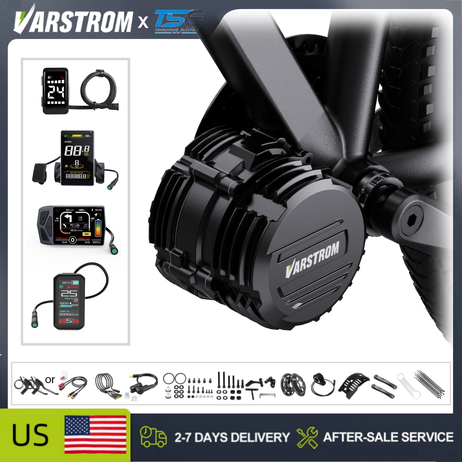 Mid Drive Conversion Kit 1000W - [Produkt dostępny w magazynie w USA]